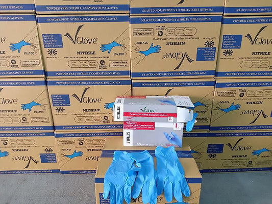 Centerline Dynamics Gloves VGlove® Brand Powder-Free Nitrile Exam Gloves, Size Large, 1000/Case