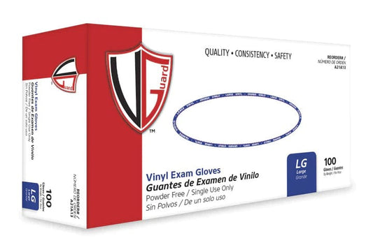 Centerline Dynamics Gloves VGuard® Brand Powder-Free Vinyl Exam Gloves, Size Large