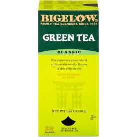 Centerline Dynamics Green Tea Bigelow®® Single Flavor Tea, Green, 8 Oz Single Cup Bags, 28/Box