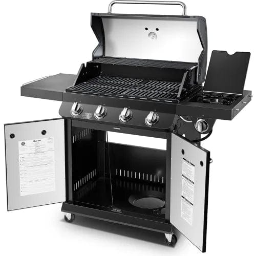 Centerline Dynamics Grills & Smokers Premier 4 Burner Propane Gas Grill - Black