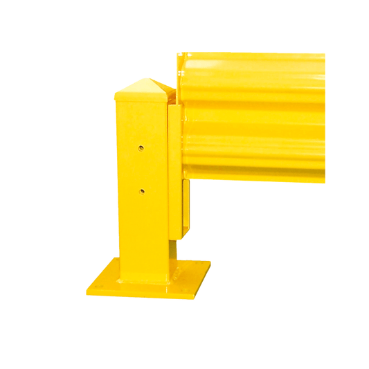 Centerline Dynamics Guardrail Hallowell Guardrail - Lift-Out Adaptor (pair), 4.5"W x 0.5"D x 15"H, Safety Yellow