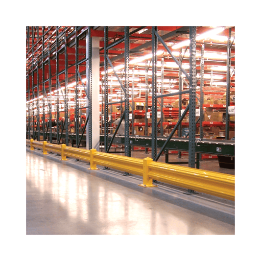 Centerline Dynamics Guardrail Hallowell Guardrail - Rail, 103"W x 2.5"D x 12"H, Safety Yellow