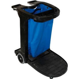 Centerline Dynamics Janitorial Cart Impact® 6855 Gator® Compact Cart W/ 25-Gallon Blue Vinyl Bag
