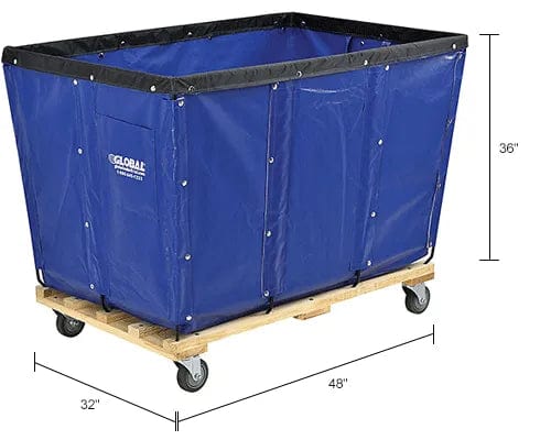 Centerline Dynamics KD, 20 Bushel, Blue Vinyl Basket Bulk Truck