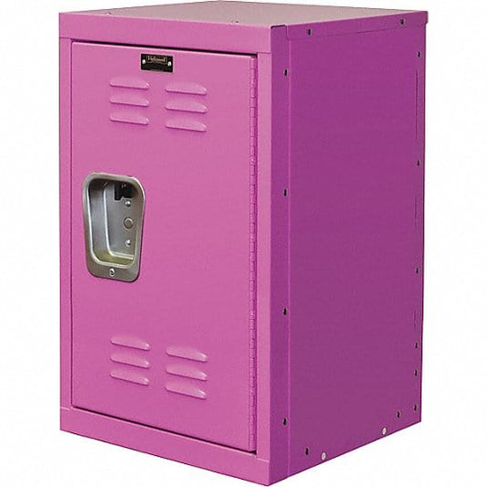 Centerline Dynamics Kid Lockers Pink Hallowell Kid Mini Locker, 15"W x 15"D x 24"H Single Tier, 1-Wide, Knock-Down