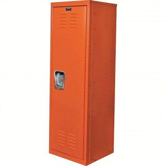 Centerline Dynamics Kid Teen Lockers Orange Hallowell Kid Locker, 15"W x 15"D x 48"H Single Tier, 1-Wide, Knock-Down