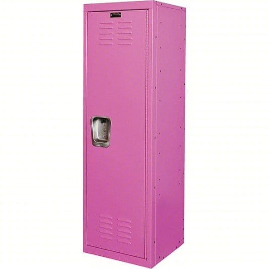 Centerline Dynamics Kid Teen Lockers Pink Hallowell Kid Locker, 15"W x 15"D x 48"H Single Tier, 1-Wide, Knock-Down