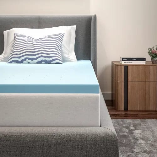 Centerline Dynamics Mattresses Capri Comfortable Sleep 2" Cool Gel Memory Foam Mattress Topper, Twin