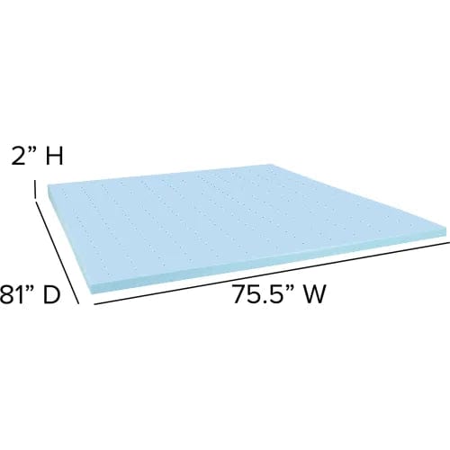 Centerline Dynamics Mattresses Comfortable Sleep 10" Foam Pocket Spring Mattress, 2" Gel Memory Foam Topper, King