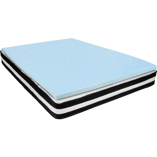 Centerline Dynamics Mattresses Comfortable Sleep 10" Foam Pocket Spring Mattress, 3" Gel Memory Foam Topper, Queen