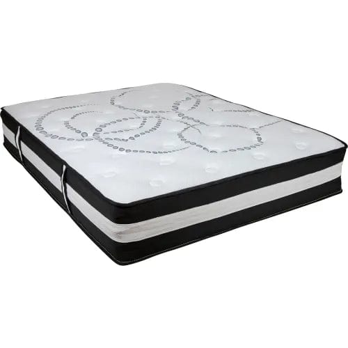 Centerline Dynamics Mattresses Comfortable Sleep 12" Foam Pocket Spring Mattress, 3" Gel Memory Foam Topper, Full