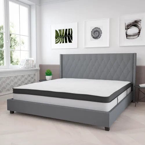 Centerline Dynamics Mattresses Comfortable Sleep 12" Memory Foam and Pocket Spring Mattress in a Box, King Size