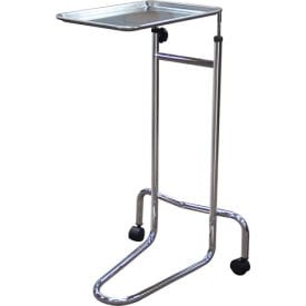 Centerline Dynamics Medical Stand Drive Medical Double Post Mayo Instrument Stand, Adjustable Height 32.5"- 52"