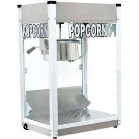 Centerline Dynamics Microwave Paragon Professional Series Popcorn Machine 8 oz Silver 120V 1420W