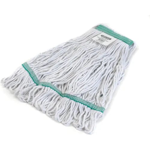 Centerline Dynamics Mops Carlisle Flo-Pac Medium Green Wide Band Looped-End Mop, Blended 4-Ply Yarn, Natural - 369419B00 - Pkg Qty 12