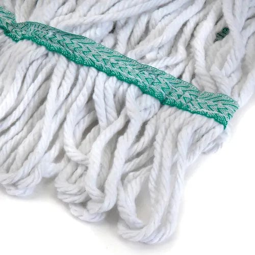 Centerline Dynamics Mops Carlisle Flo-Pac Medium Green Wide Band Looped-End Mop, Blended 4-Ply Yarn, Natural - 369419B00 - Pkg Qty 12