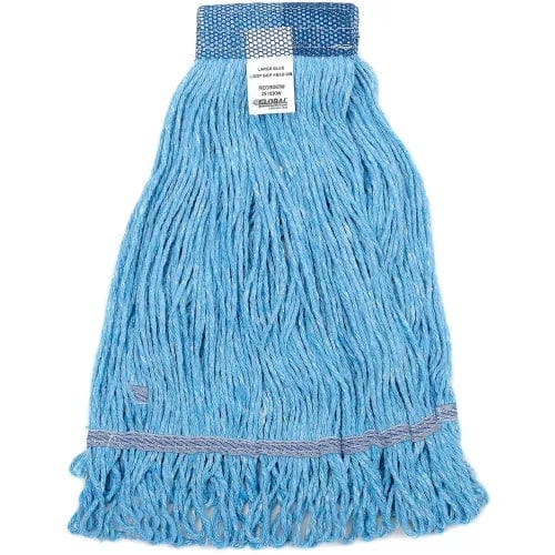 Centerline Dynamics Mops Global Industrial™ Large Blue Looped Mop Head, Wide Band