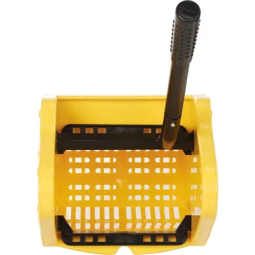 Centerline Dynamics Mops Global Industrial™ Mop Bucket And Wringer Combo 38 Qt., Down Press, Yellow