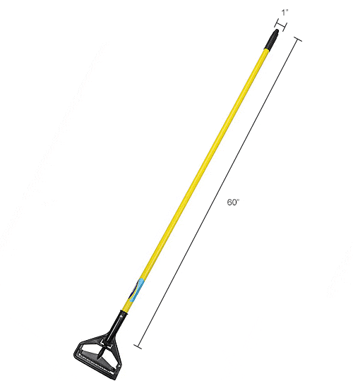 Centerline Dynamics Mops Global Industrial™ Plastic Quick Change 1" x 60" Fiberglass Handle