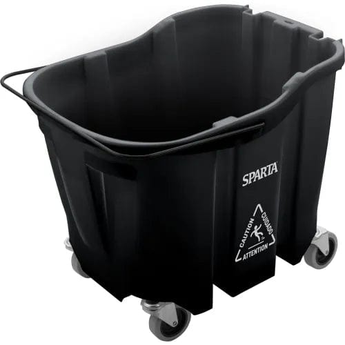 Centerline Dynamics Mops Mop Bucket, 35 qt Bucket Capacity, Black