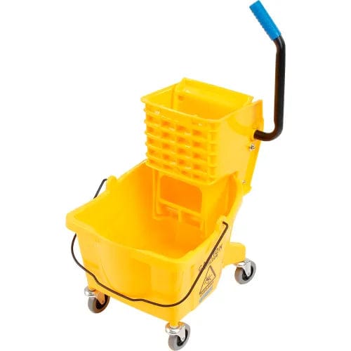 Centerline Dynamics Mops Mop Bucket with Side-Press Wringer 26 Quart, Yellow