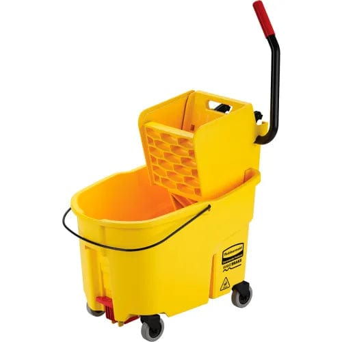 Centerline Dynamics Mops Products Mop Bucket and Wringer 35 Qt Combo, Plastic, Yellow