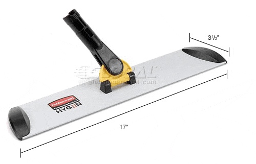 Centerline Dynamics Mops Rubbermaid® HYGEN™ 17" Quick Connect Frame, Yellow - Pkg Qty 6