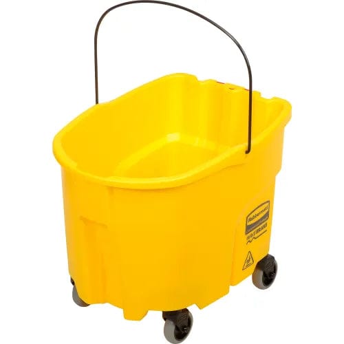 Centerline Dynamics Mops Rubbermaid WaveBrake® 2.0 Mop Bucket & Wringer Combo w/Down Press, 35 Qt. FG757788YEL