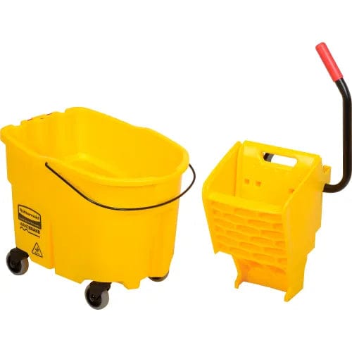 Centerline Dynamics Mops Rubbermaid WaveBrake® 2.0 Mop Bucket & Wringer Combo w/Side Press, 26-35 Qt. 7580-88