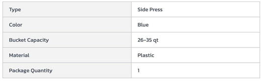 Centerline Dynamics Mops Rubbermaid WaveBrake® 2.0 Side Press Mop Bucket & Wringer Combo 26-35 Qt. - Blue