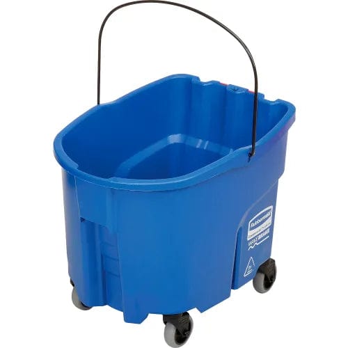 Centerline Dynamics Mops Rubbermaid WaveBrake® 2.0 Side Press Mop Bucket & Wringer Combo 26-35 Qt. - Blue