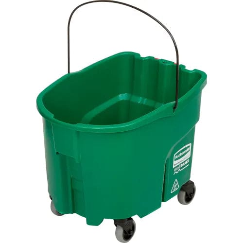 Centerline Dynamics Mops Rubbermaid WaveBrake® 2.0 Side Press Mop Bucket & Wringer Combo 26-35 Qt. - Green