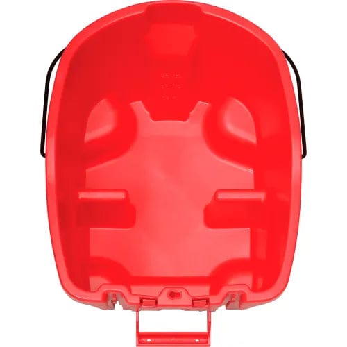 Centerline Dynamics Mops Rubbermaid WaveBrake® 2.0 Side Press Mop Bucket & Wringer Combo 26-35 Qt. - Red