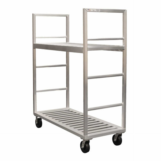 Centerline Dynamics New Age Industrial Trucks New Age Industrial Uni-T Truck, 24"D x 68"H x 58"L, Shelf Spacing = 38.25", Wheel Size = 6", NSF 1430