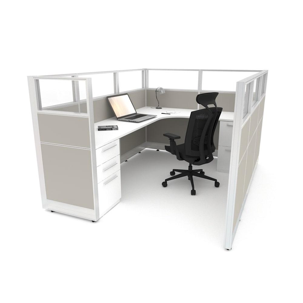 Sunline Select 6’x8′ – 53″ High Office Cubicle– Centerline Dynamics