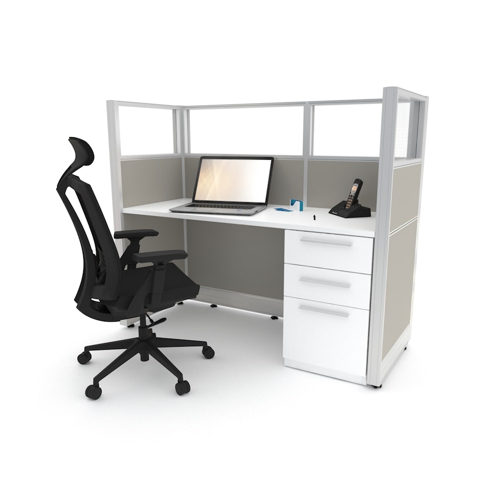 Cfall Cubical Sunline Select Call Center 5’x2′ – 53″ High Office Cubicle– Centerline ...