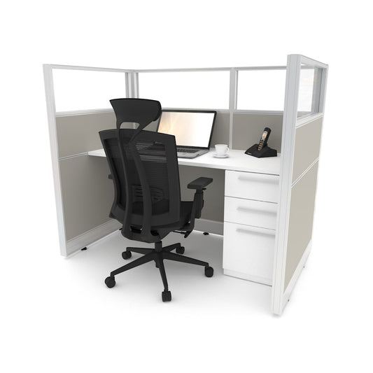 Centerline Dynamics Office Cubicle Sunline Select Call Center 5’x3′ – 53″ High Office Cubicle