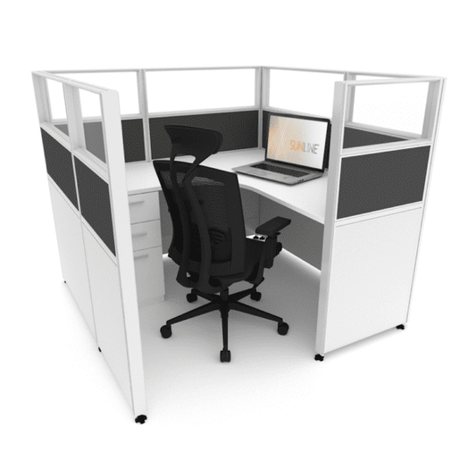 Centerline Dynamics Office Cubicle Sunline Signature 5'x5' - 53" High Office Cubicle (Price Matrix)