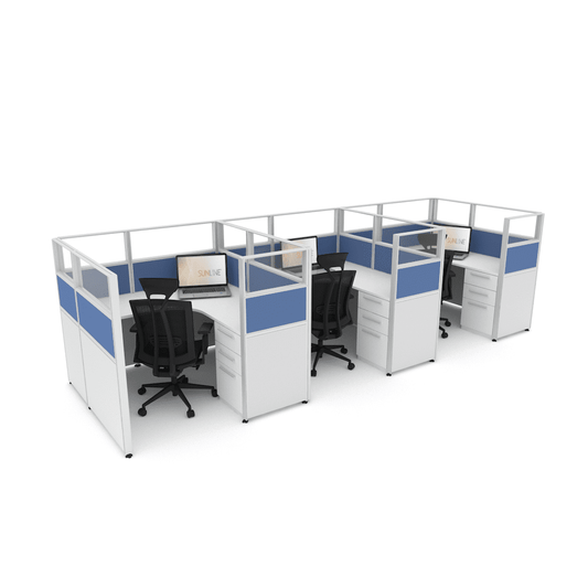 Centerline Dynamics Office Cubicle Sunline Signature 5'x5' - 53" High Office Cubicle (Price Matrix)