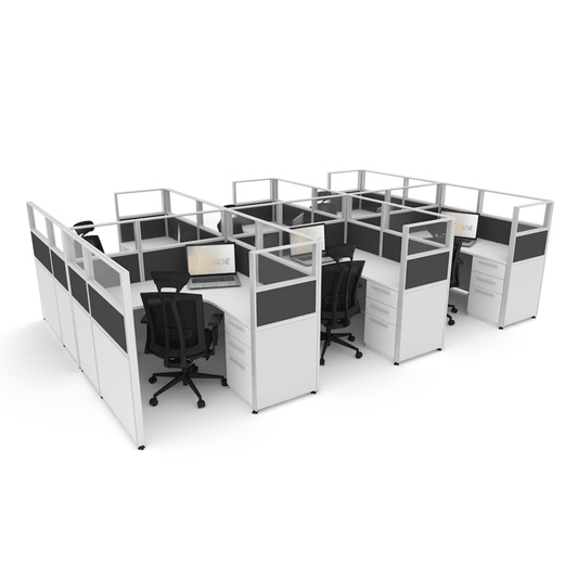 Centerline Dynamics Office Cubicle Sunline Signature 5'x5' - 53" High Office Cubicle (Price Matrix)