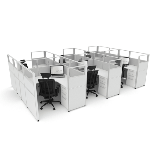 Centerline Dynamics Office Cubicle Sunline Signature 5'x5' - 53" High Office Cubicle (Price Matrix)