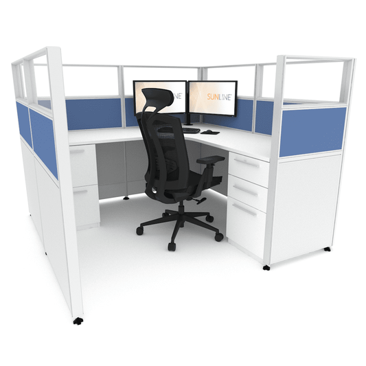 Centerline Dynamics Office Cubicle Sunline Signature 6'x6' - 53" High Office Cubicle (Price Matrix)