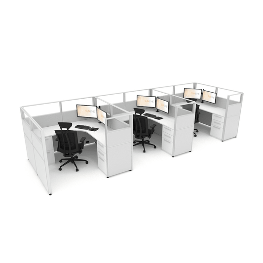 Centerline Dynamics Office Cubicle Sunline Signature 6'x6' - 53" High Office Cubicle (Price Matrix)