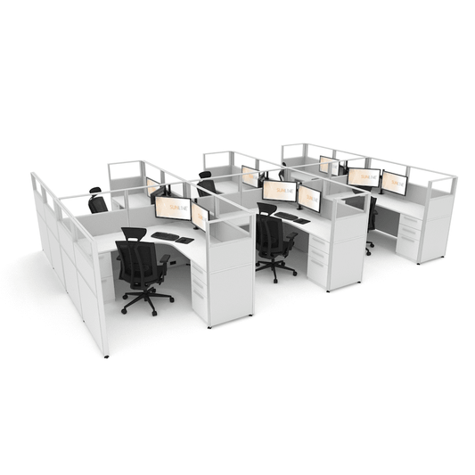 Centerline Dynamics Office Cubicle Sunline Signature 6'x6' - 53" High Office Cubicle (Price Matrix)