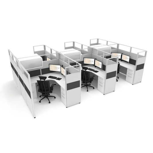 Centerline Dynamics Office Cubicle Sunline Signature 6’x6′ – 65″ High Office Cubicle (Price Matrix)