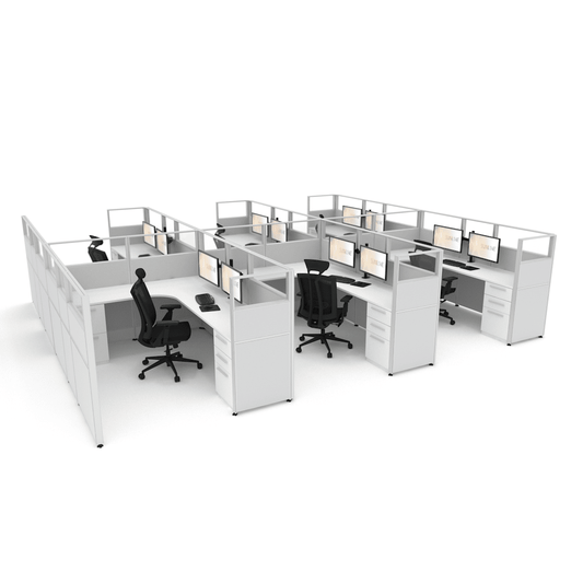 Centerline Dynamics Office Cubicle Sunline Signature 6’x8′ – 53″ High Office Cubicle (Price Matrix)