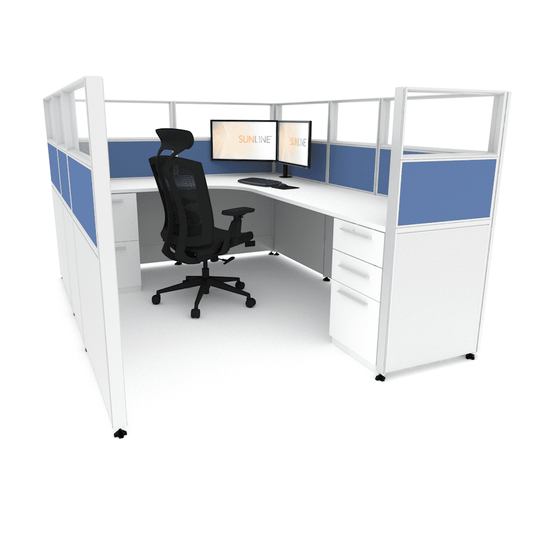 Centerline Dynamics Office Cubicle Sunline Signature 6’x8′ – 53″ High Office Cubicle (Price Matrix)