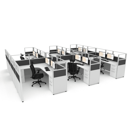 Centerline Dynamics Office Cubicle Sunline Signature 6’x8′ – 53″ High Office Cubicle (Price Matrix)