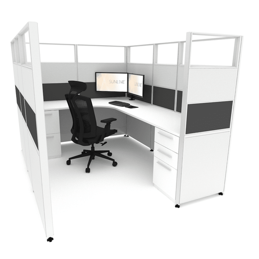 Centerline Dynamics Office Cubicle Sunline Signature 6’x8′ – 65″ High Office Cubicle (Price Matrix)