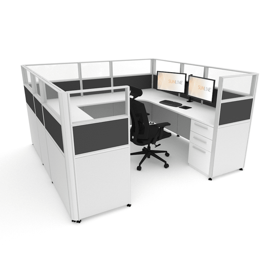 Centerline Dynamics Office Cubicle Sunline Signature 8’x8′ – 53″ High Office Cubicle (Price Matrix)